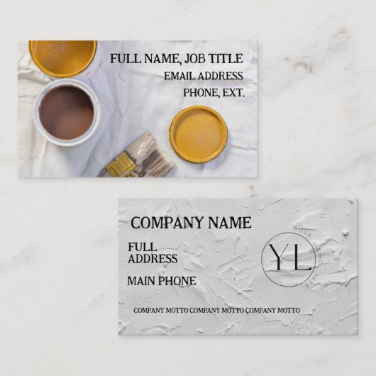 画家の名刺 名刺 (正面/裏面)