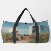 画家の妻と家族キャラバン1911 ダッフルバッグ (裏面)