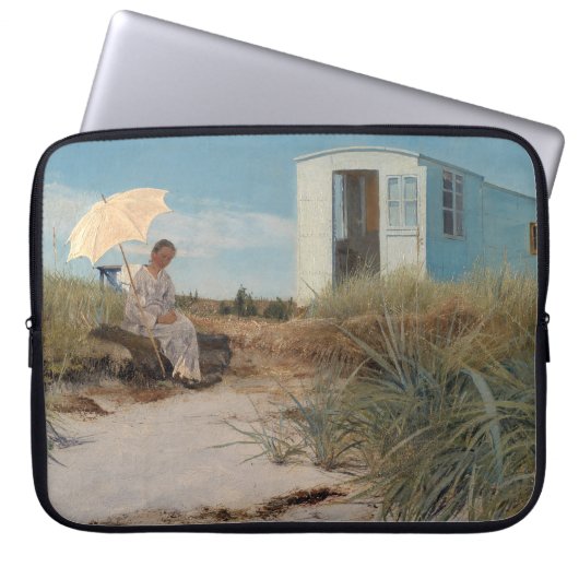 画家の妻と家族キャラバン1911 ラップトップスリーブ (正面)
