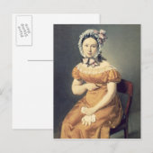 画家の妻カザリン， 1825 ポストカード (正面/裏面)