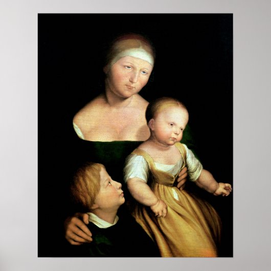 画家の妻子, 1528 ポスター (正面)