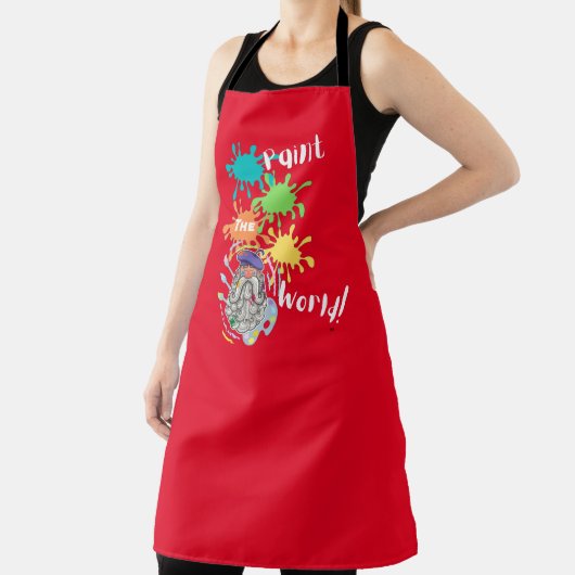 画家の工芸のペイントブラシの色！ エプロン (インサイチュ)