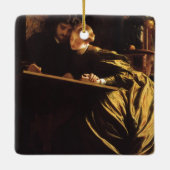 『画家の新婚旅行』（Lord Frederic Leightonによる） セラミックオーナメント (裏面)