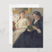 画家の母と妹のポートレート ポストカード (正面/裏面)