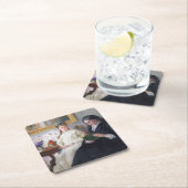 画家の母と妹ベルテ・モリソ スクエアペーパーコースター (インサイチュ)