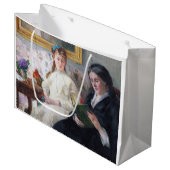 画家の母と妹ベルテ・モリソ ラージペーパーバッグ (正面アングル)