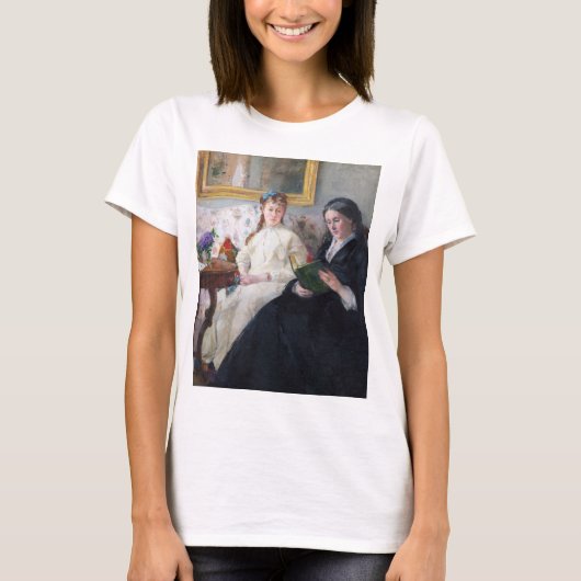 画家の母と妹ベルテ・モリソ Tシャツ (正面)