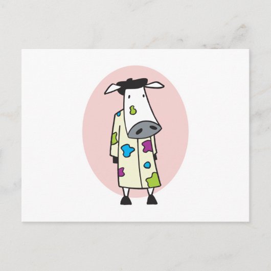 画家の牛 ポストカード (正面)