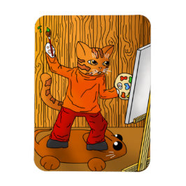 画家の猫マグネット マグネット