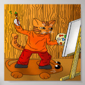 画家の猫 ポスター (正面)