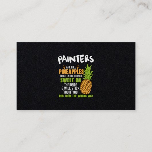 画家はパイナップルのようです 名刺 (正面)
