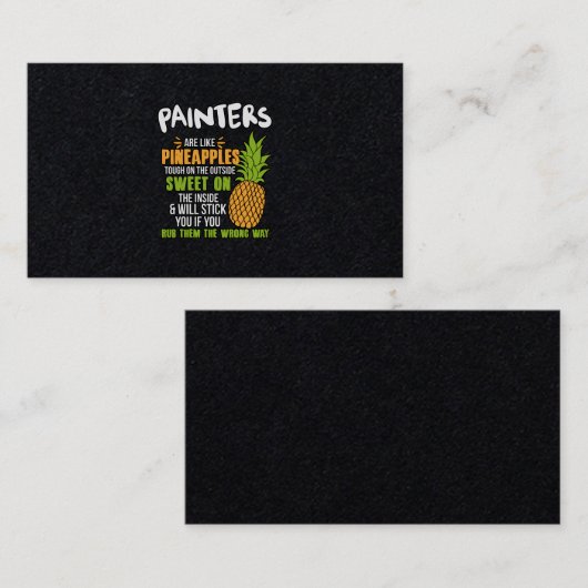 画家はパイナップルのようです 名刺 (正面/裏面)