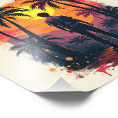 画家は彼の作品に驚絵を描いた フォトプリント            (角)