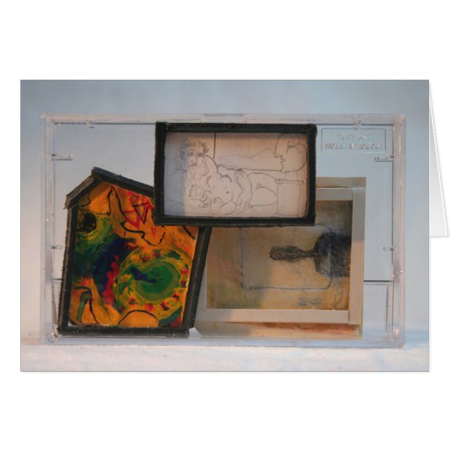 画家へのミニチュアのオマージュK7 1986混合メディア (正面横)