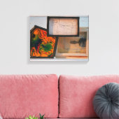 画家へのミニチュアのオマージュK7 1986混合メディアC キャンバスプリント (インサイチュ (リビング))