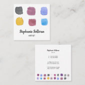 画家アーティストビジネスカード スクエア名刺 (正面/裏面)