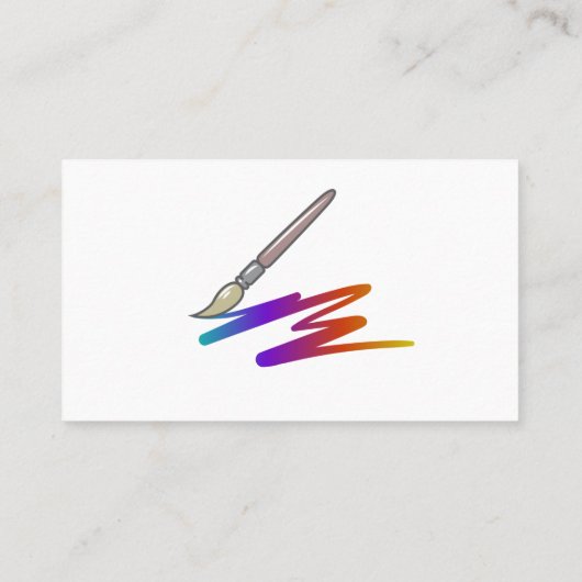 画家アーティスト名刺 名刺 (裏面)