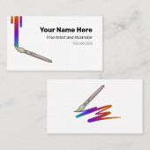 画家アーティスト名刺 名刺 (正面/裏面)