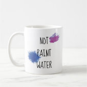 画家アーティストNot Water絵を描 Coffeeおもしろい Mug コーヒーマグカップ (左)