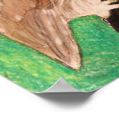 画家キャロル・ゼオックによるノーザンソー・ウィート・フクロウ ポスター (角)