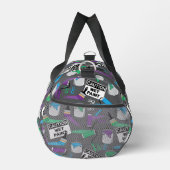 画家デコレーターのトレードマンパターン（の模様が）あるモノグラム ダッフルバッグ (右)