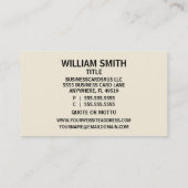 画家トレンディー名刺 名刺 (裏面)