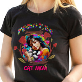 画家ネコ母の日 Tシャツ