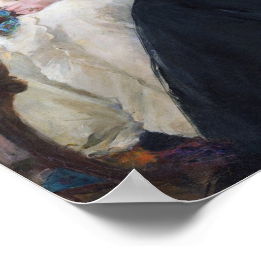 『画家ベルテ・モリゾの母と妹』 ポスター (角)