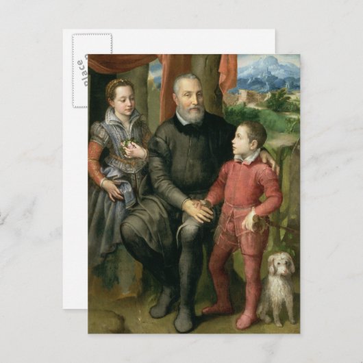 画家家族の肖像、ミネルヴァ ポストカード (正面/裏面)