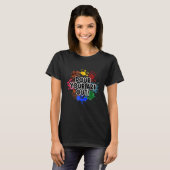 画家絵を描のカラーを絵を描注ぐ Tシャツ (正面フル)