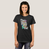 画家絵を描のカラーを絵を描注ぐ Tシャツ (正面フル)