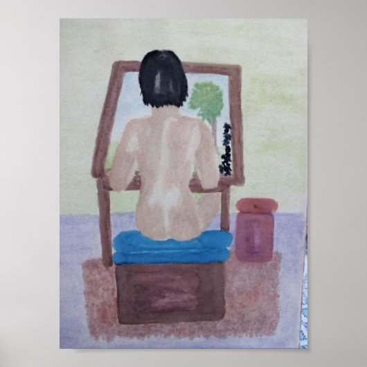 画家絵を描のポスター ポスター (正面)