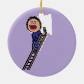 画家絵を描の壁 セラミックオーナメント (裏面)