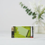 画家絵画の名刺 名刺 (スタンド正面)