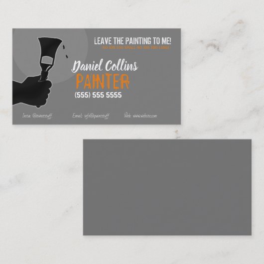 画家絵画の名刺 名刺 (正面/裏面)