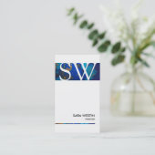 画家絵画の技能実習書 名刺 (スタンド正面)