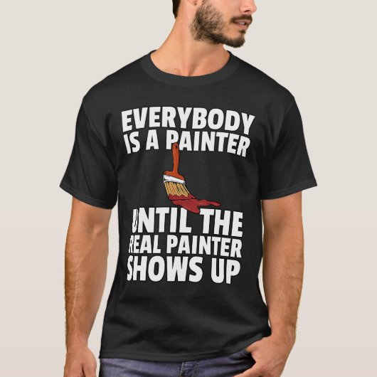 画家絵画の装飾家 Tシャツ (正面)