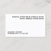 画家絵画名刺 名刺 (裏面)