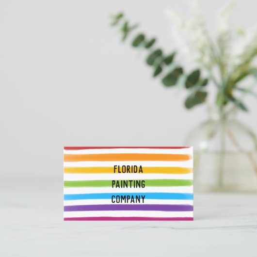 画家絵画名刺 名刺 (スタンド正面)