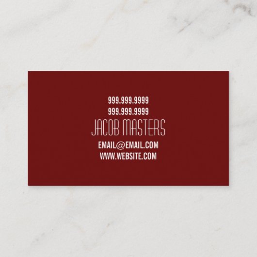 画家絵画建築名刺 名刺 (裏面)