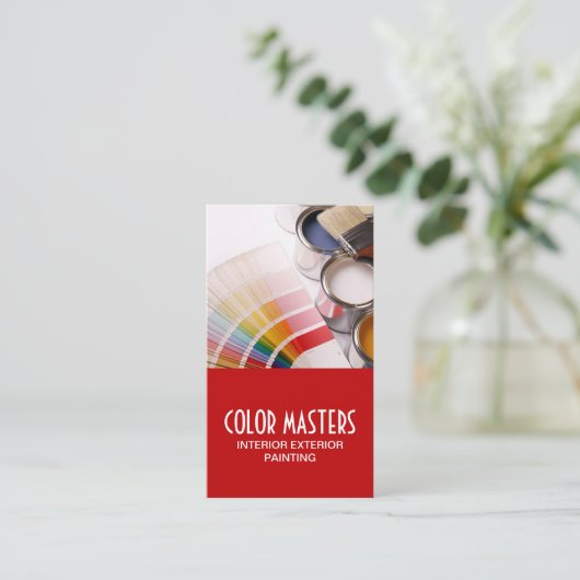 画家絵画建築名刺 名刺 (スタンド正面)