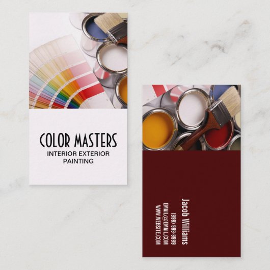 画家絵画建築名刺 名刺 (正面/裏面)