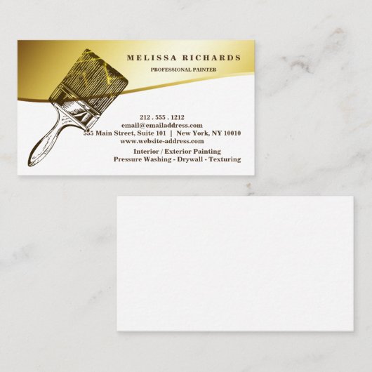 画家 名刺 (正面/裏面)