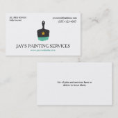 画家、 名刺 (正面/裏面)