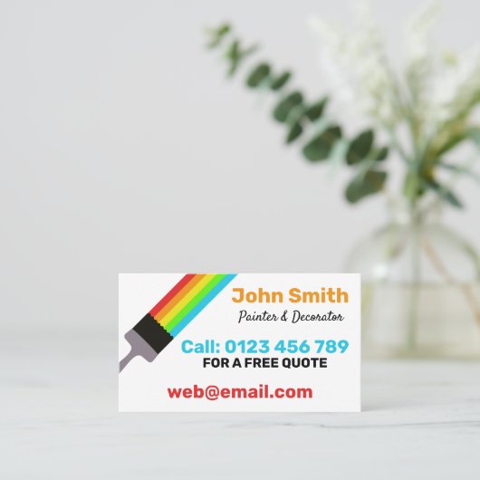 画家 名刺 (スタンド正面)