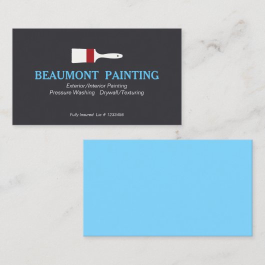 画家 名刺 (正面/裏面)