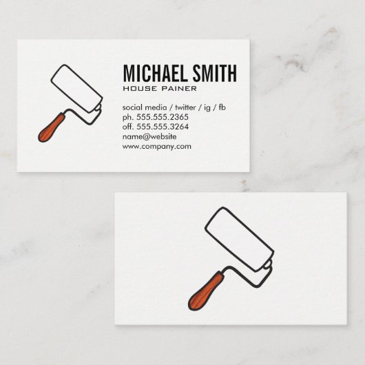 画家 名刺 (正面/裏面)