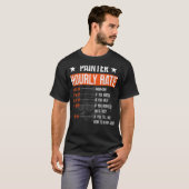 画家 – 画家の時給 Tシャツ (正面フル)