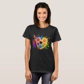 画家 絵を描く アーティスト Tシャツ (正面フル)