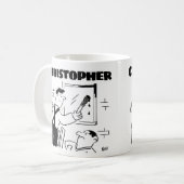 画家・装飾家への名物の贈呈 コーヒーマグカップ (正面左)